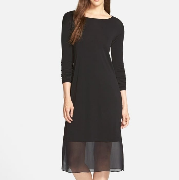 Eileen Fisher Dresses & Skirts - Eileen Fisher | Ballet Neck Silk Jersey Dress